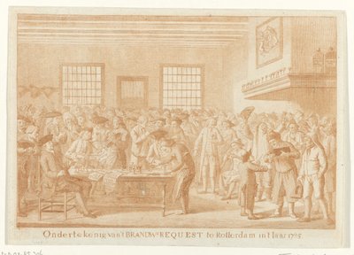 Signature de la demande de brandy à Rotterdam, 1785 - Joannes Hulstkamp (attributed to)