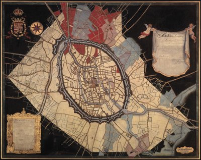 Carte de Bruges et des terres féodales - Joannes Lobberecht