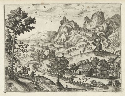 Oiseaux chanteurs sous la pluie - Joannes van Doetechum (I) (attributed to)