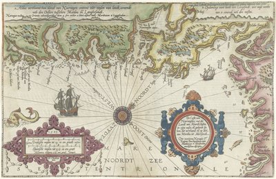 Carte de la côte de Norvège et de Suède entre Merdøy et Uddevalla - Joannes van Doetechum (I)