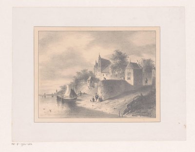 Vue de la ville au bord d