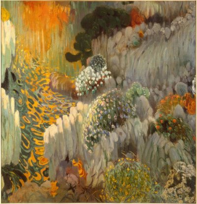 Tableau oriental (décoration murale dans la Casa Trinxet) - Joaquim Mir i Trinxet