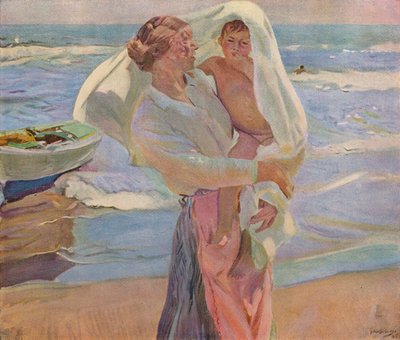 Après le bain - Joaquín Sorolla