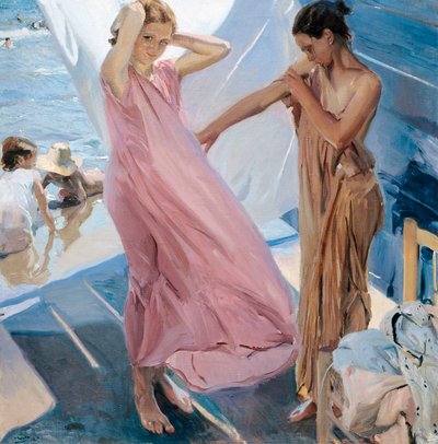 Après le bain - Joaquin Sorolla y Bastida