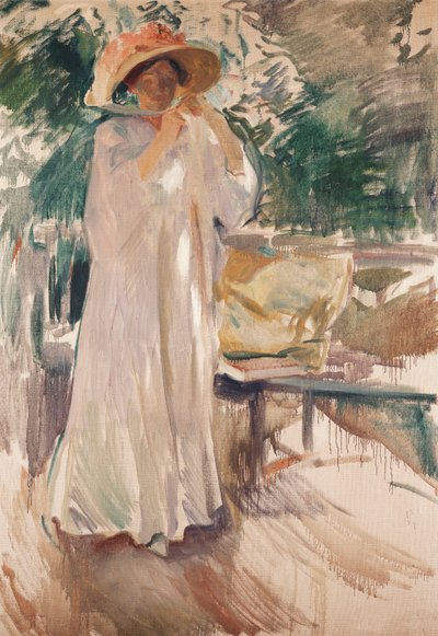 Clotilde dans son Jardin - Joaquín Sorolla