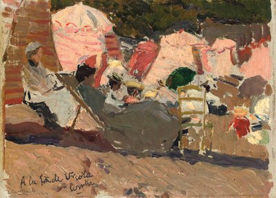 La Plage, Biarritz, 1906 - Joaquín Sorolla