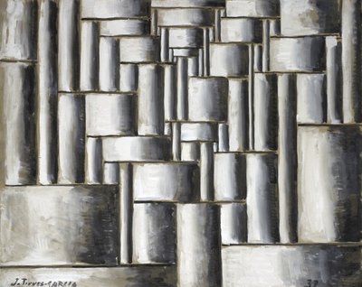 Composition abstraite tubulaire - Joaquin Torres Garcia