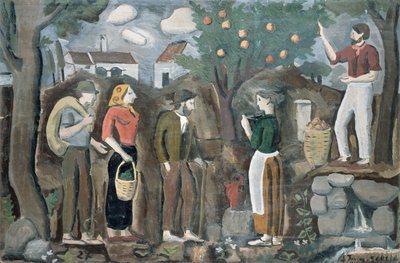 La récolte des pommes - Joaquin Torres Garcia