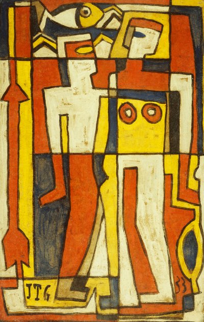 Deux figures; Dos Figuras - Joaquin Torres Garcia