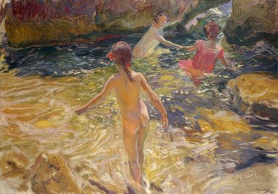 Baigneurs, Jávea - Joaquín Sorolla