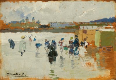 La Plage de La Concha, San Sebastián - Joaquín Sorolla