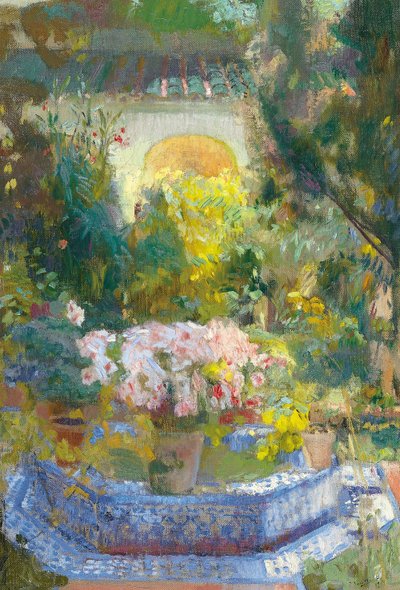 La Cour de la Maison Sorolla - Joaquín Sorolla