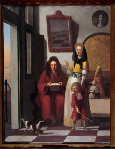 Scène de genre Une famille à l