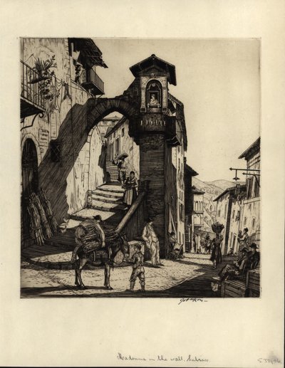 Madonna dans le mur, Subiaco, 1929 - Job Nixon