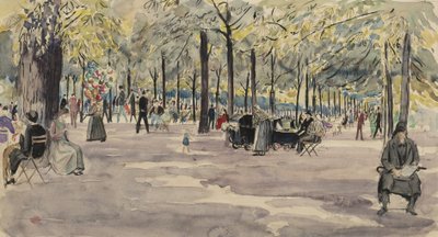 Les jardins des Tuileries, Paris, vers 1925 - Job Nixon