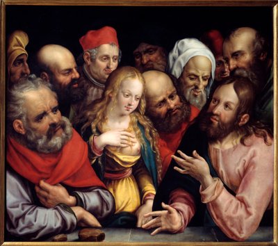Christ et la femme adultère - Jobst Harrich