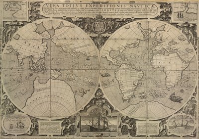 Voyage autour du monde de Drake de 1577-80, Vera Totius Expeditionis Nautica - Jodocus Hondius