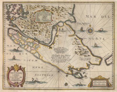Freti Magellanici ac novi freti vulgo Le Maire exactissima delineatio, c.1630 - Jodocus Hondius
