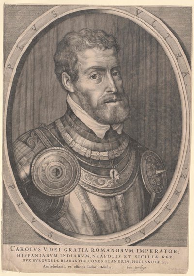 Saint Empereur Romain Charles V (impression) - Jodocus The Younger Hondius