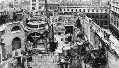 Banque, vue du toit du Royal Exchange, Londres, 1926-1927 - Joel