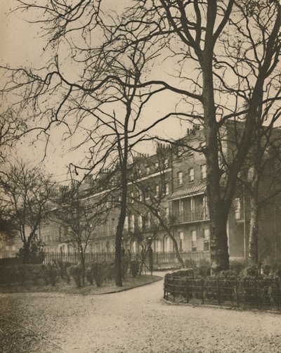 Brunswick Square : Partie de la terre des pensions de Bloomsbury, vers 1935 - Joel