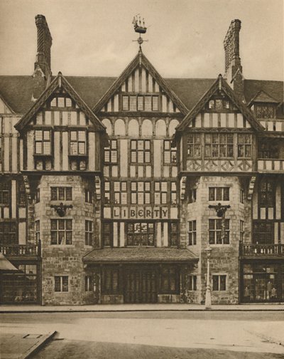 Partie du bâtiment Tudor de Liberty à Great Marlborough Street, vers 1935 - Joel