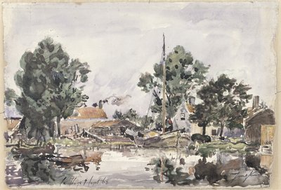 Un canal à La Haye, 1868 - Johan Barthold Jongkind