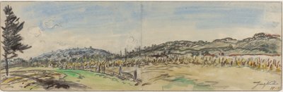 Campagne près de Brezins, entre Grenoble et Vienne, années 1880 - Johan Barthold Jongkind
