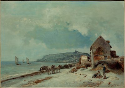 La plage de Sainte-Adresse - Johan Barthold Jongkind