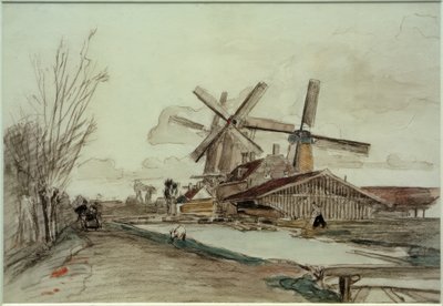 Les moulins de Stolk, Rotterdam - Johan Barthold Jongkind