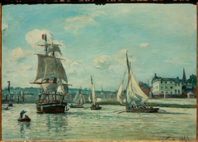 Entrée dans le port de Honfleur - Johan Barthold Jongkind