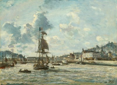 Entrée du port de Honfleur - Johan Barthold Jongkind