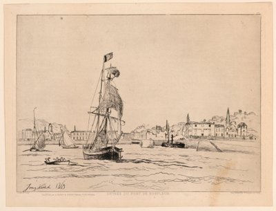 Entrée du port de Honfleur - Johan Barthold Jongkind