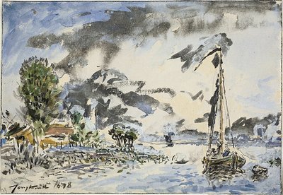 Bateau de pêche - Johan Barthold Jongkind