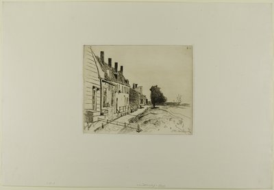 Houses Along the Canal, from Cahier de six eaux-fortes, vues de Hollande - Johan Barthold Jongkind