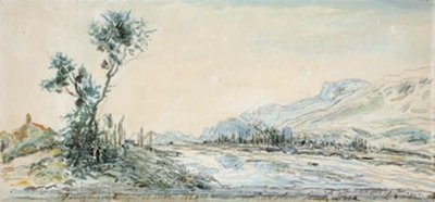 Paysage près de la rivière Le Drac près de Grenoble - Johan Barthold Jongkind