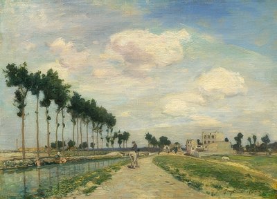 Chemin de halage - Johan Barthold Jongkind