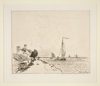 Les deux barques à voile - Johan Barthold Jongkind