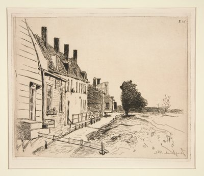 Les Maisons au Bord du Canal - Johan Barthold Jongkind