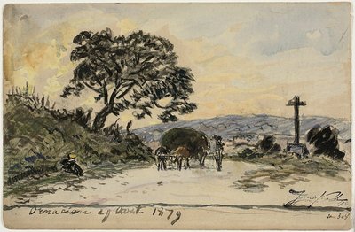 Ornacieux (recto et verso) - Johan Barthold Jongkind
