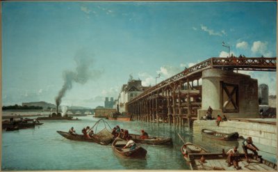 Paris, pont du port sur la Seine (Le Pont de l’Estacade) - Johan Barthold Jongkind