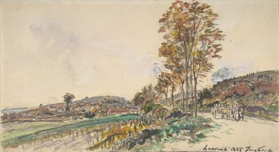 Route près de La Côte-Saint-André, 1885 - Johan Barthold Jongkind