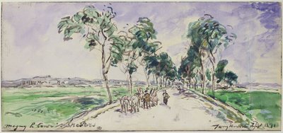 Route de Magny près de Nevers, 1871 - Johan Barthold Jongkind