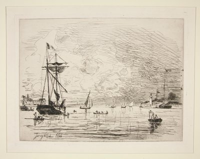 Sortie du Port de Honfleur - Johan Barthold Jongkind