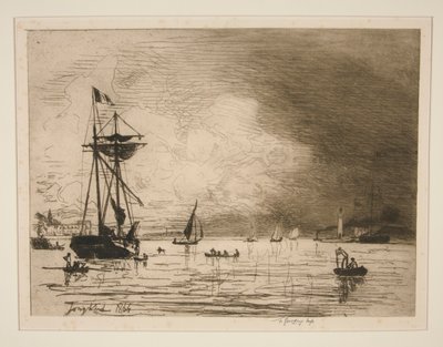 Sortie du Port de Honfleur - Johan Barthold Jongkind