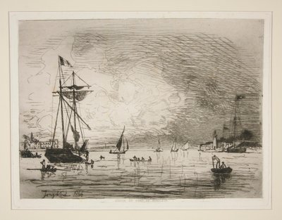 Sortie du Port de Honfleur - Johan Barthold Jongkind