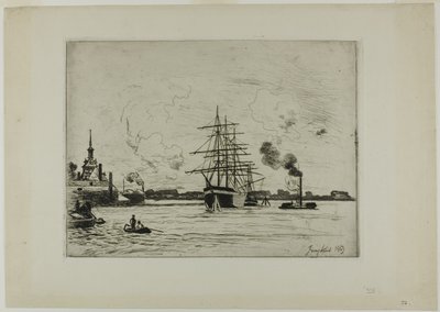 Le Vieux Port de Rotterdam - Johan Barthold Jongkind