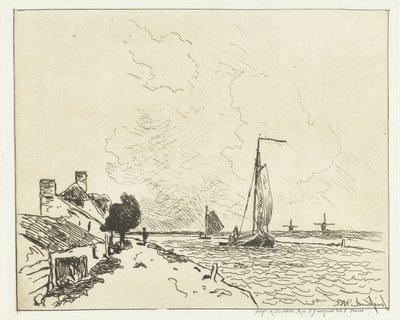 Deux voiliers - Johan Barthold Jongkind