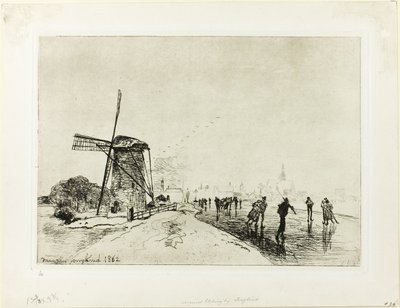 Vue de la ville de Maassluis - Johan Barthold Jongkind