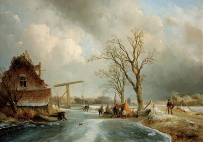Hiver en Hollande - Johan Barthold Jongkind